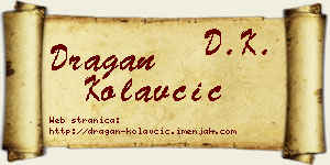 Dragan Kolavčić vizit kartica